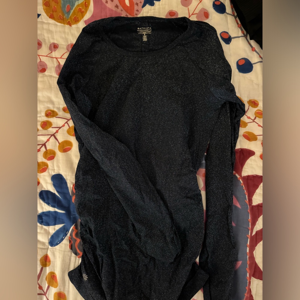Athleta Sparkly Long Sleeve Top size S